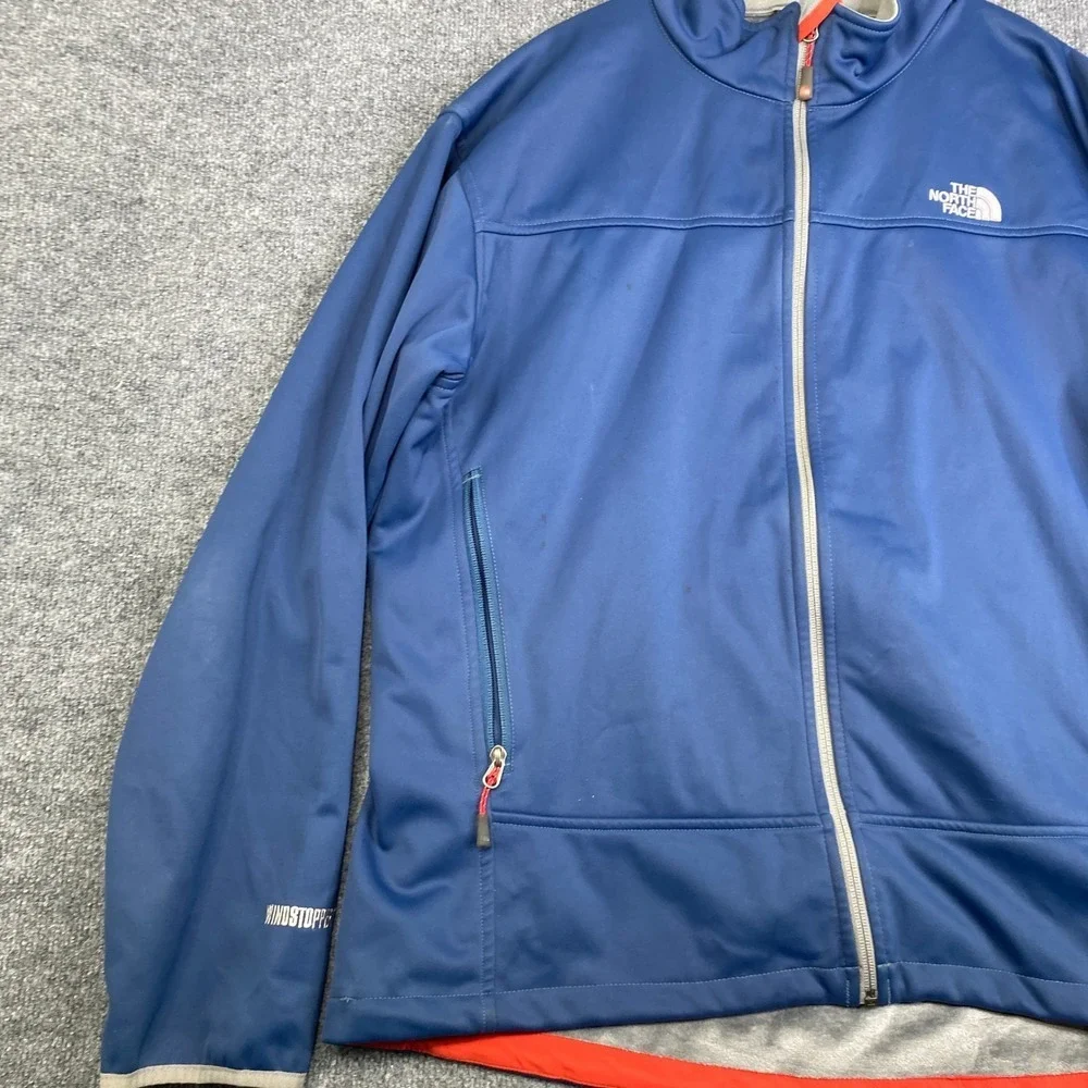 The North Face Summit Series Windstopper Jacket Mens Blue Softshell Full Zip L